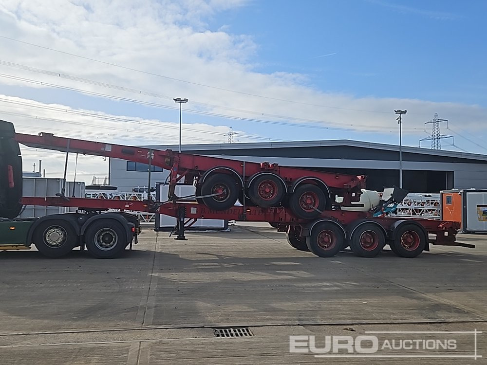 2008 SDC Tri Axle Sliding Skeletal Container Trailer - Semi-remorque plateau: photos 2 2008 SDC Tri Axle Sliding Skeletal Container Trailer - Semi-remorque plateau: photos 2