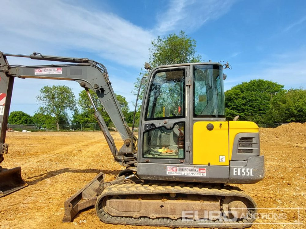 2010 Volvo EC55C - Mini pelle: photos 1 2010 Volvo EC55C - Mini pelle: photos 1