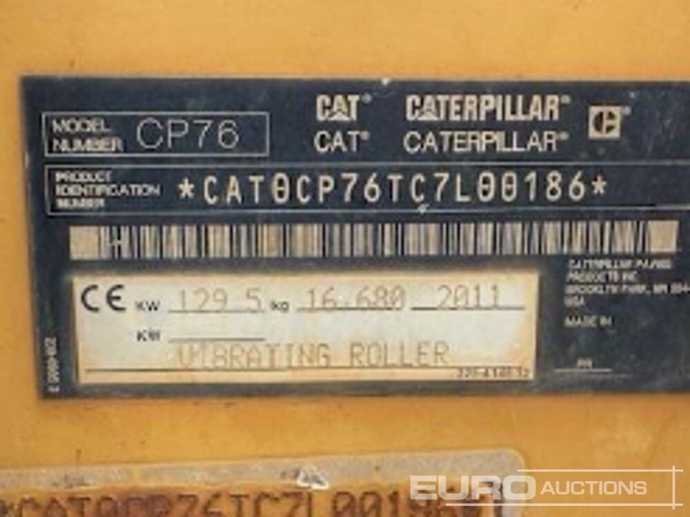 2012 CAT CP76 - Compacteur: photos 3 2012 CAT CP76 - Compacteur: photos 3