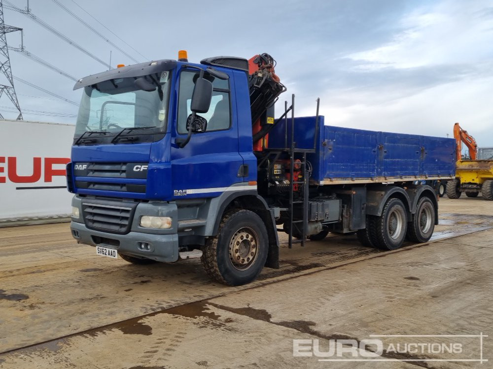 2012 DAF CF85 360 - Camion benne, Camion grue: photos 1 2012 DAF CF85 360 - Camion benne, Camion grue: photos 1