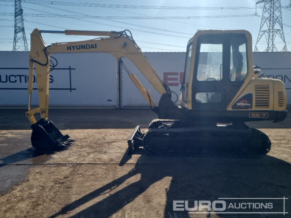 2012 Hyundai R55-7 - Mini pelle: photos 2 2012 Hyundai R55-7 - Mini pelle: photos 2