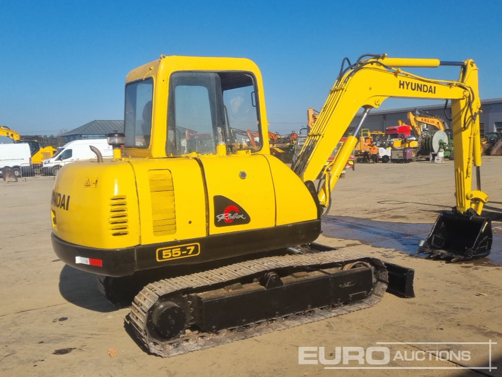 2012 Hyundai R55-7 - Mini pelle: photos 5 2012 Hyundai R55-7 - Mini pelle: photos 5