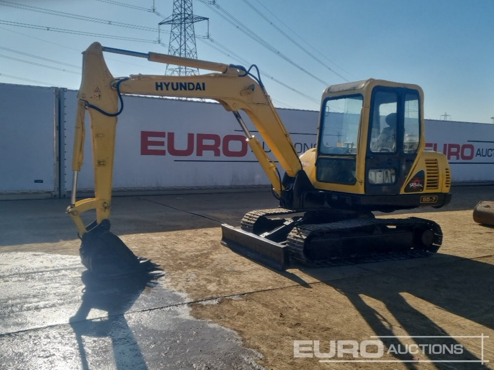 2012 Hyundai R55-7 - Mini pelle: photos 1 2012 Hyundai R55-7 - Mini pelle: photos 1