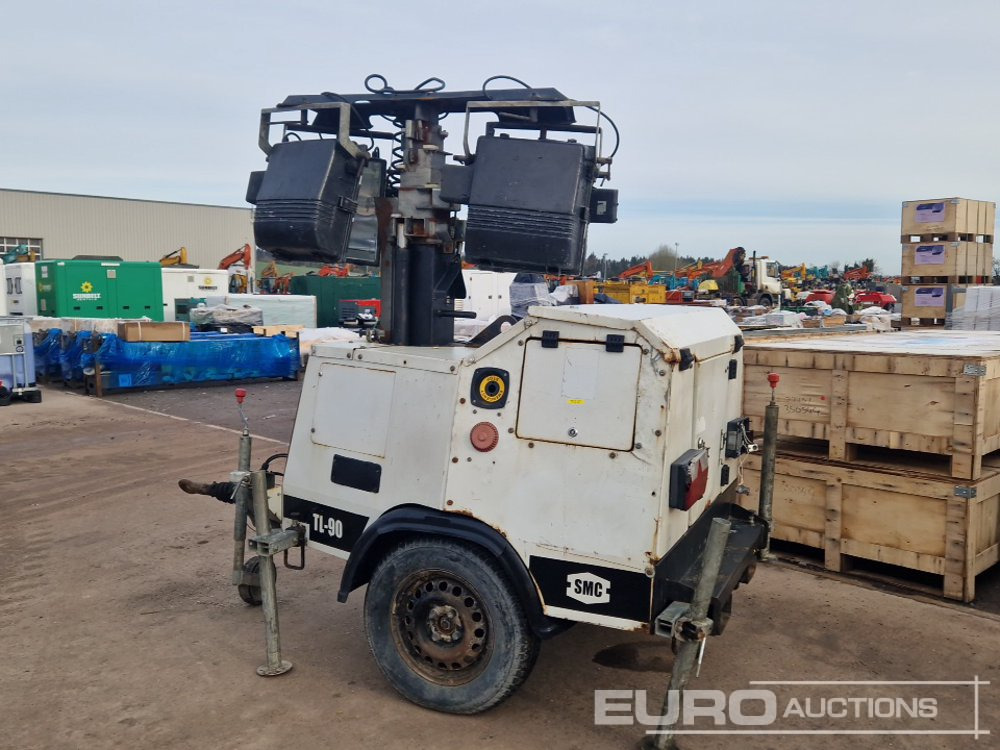 2012 SMC TL-90 Single Axle Lighting Tower - Mat d'éclairage: photos 3 2012 SMC TL-90 Single Axle Lighting Tower - Mat d'éclairage: photos 3