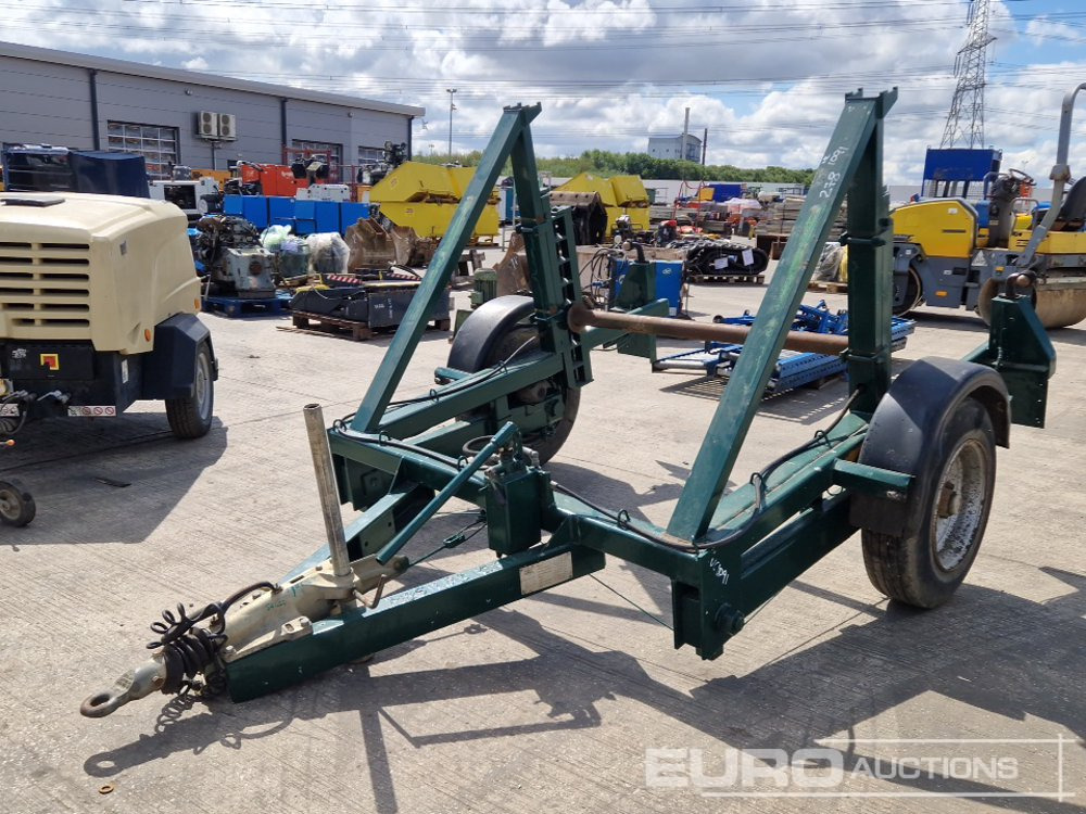 2012 TWS 3.5 Ton Single Axle Cable Reel Trailer - Remorque porte engin: photos 1 2012 TWS 3.5 Ton Single Axle Cable Reel Trailer - Remorque porte engin: photos 1