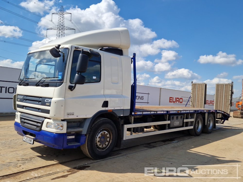 2013 DAF CF75.310 - Camion plateau: photos 1 2013 DAF CF75.310 - Camion plateau: photos 1