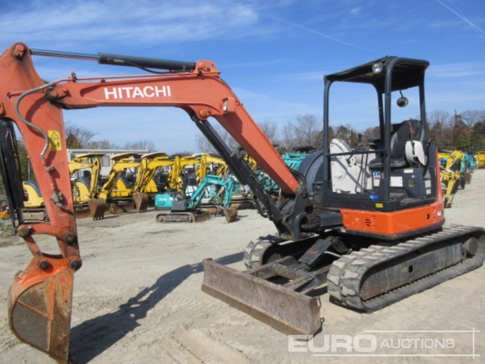 2014 Hitachi ZX40U-5A Rubber Tracks, Blade, Offset, Piped, Bucket - Mini pelle: photos 4 2014 Hitachi ZX40U-5A Rubber Tracks, Blade, Offset, Piped, Bucket - Mini pelle: photos 4