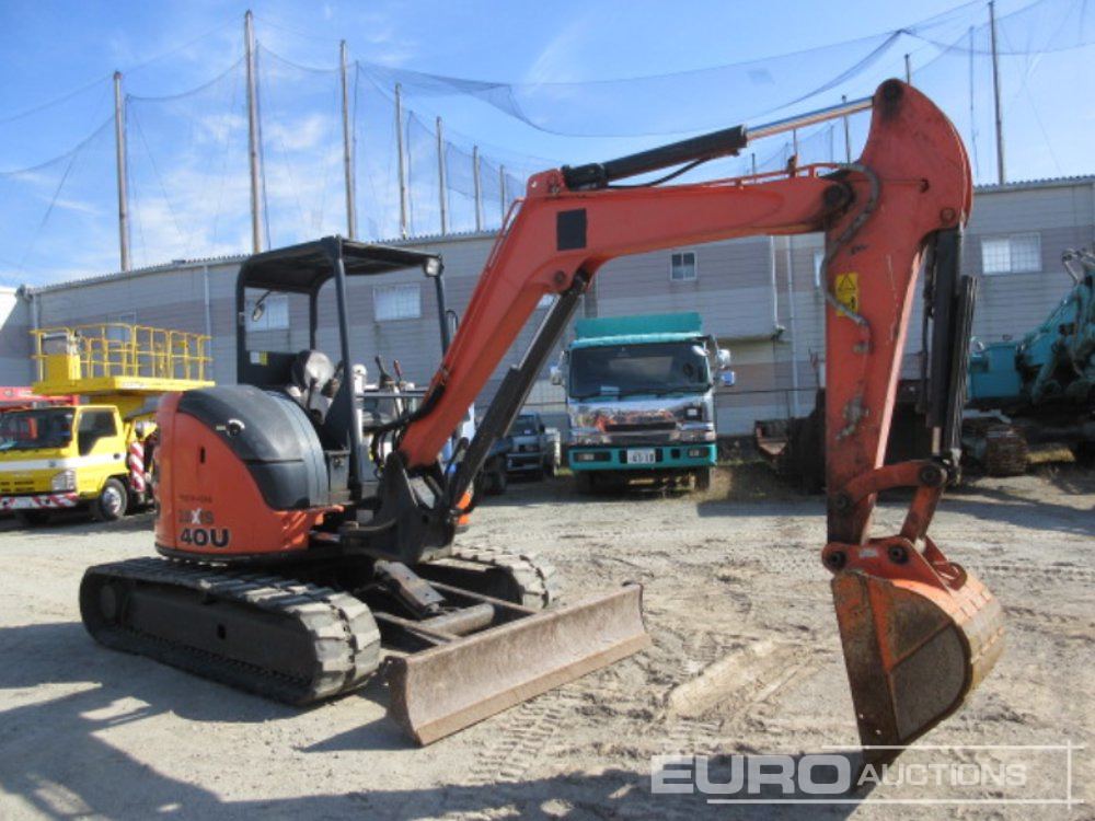 2014 Hitachi ZX40U-5A Rubber Tracks, Blade, Offset, Piped - Mini pelle: photos 2 2014 Hitachi ZX40U-5A Rubber Tracks, Blade, Offset, Piped - Mini pelle: photos 2