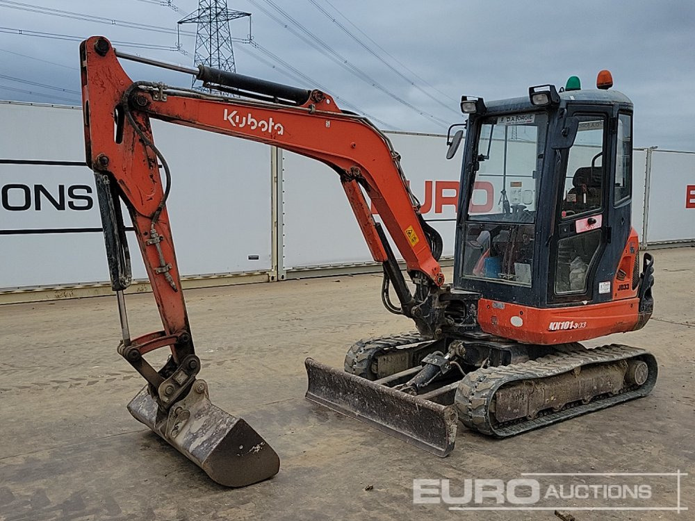 2014 Kubota KX101-3A3 - Mini pelle: photos 1 2014 Kubota KX101-3A3 - Mini pelle: photos 1