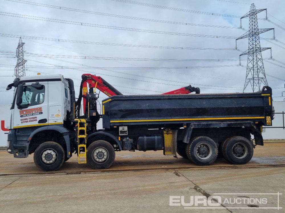 2014 Mercedes Arocs 3240 - Camion benne, Camion grue: photos 2 2014 Mercedes Arocs 3240 - Camion benne, Camion grue: photos 2
