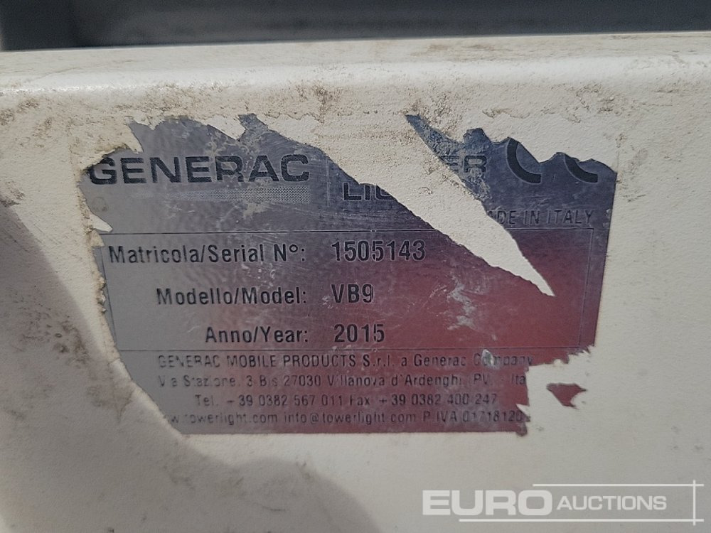 Mat d'éclairage 2015 Generac VB9: photos 34