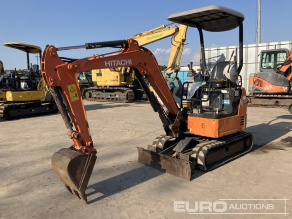 2016 Hitachi ZX17U-5A - Mini pelle: photos 1 2016 Hitachi ZX17U-5A - Mini pelle: photos 1