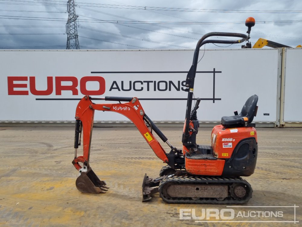 2016 Kubota K008-3 - Mini pelle: photos 2 2016 Kubota K008-3 - Mini pelle: photos 2