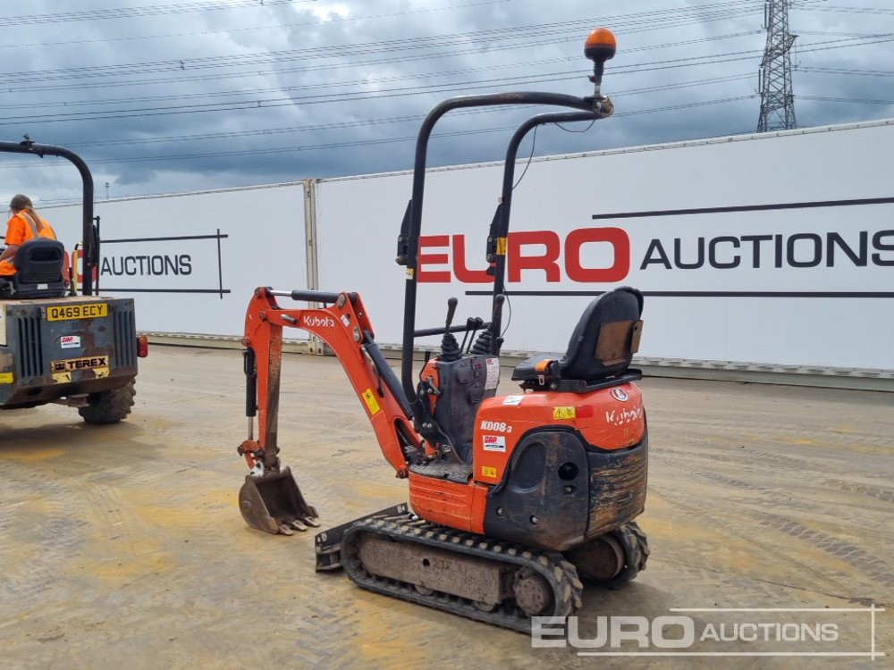 2016 Kubota K008-3 - Mini pelle: photos 3 2016 Kubota K008-3 - Mini pelle: photos 3