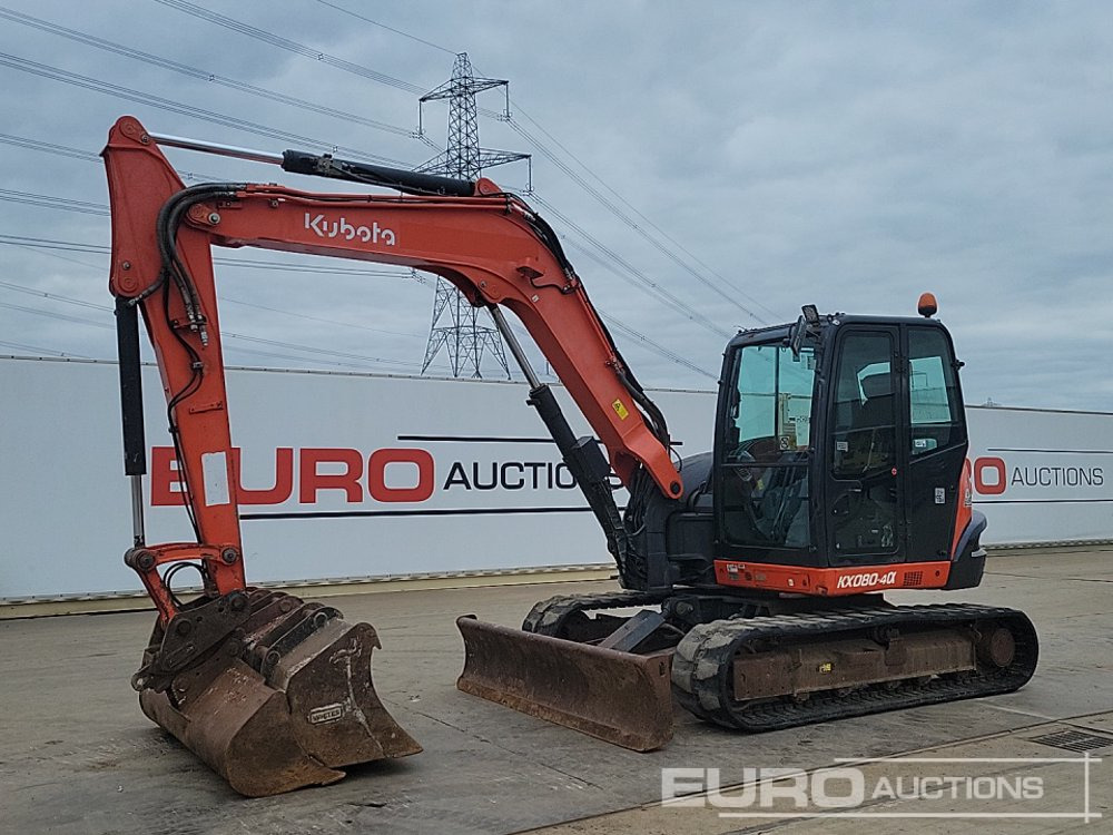 2017 Kubota KX080-4A - Mini pelle: photos 1 2017 Kubota KX080-4A - Mini pelle: photos 1
