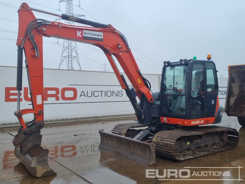 2017 Kubota KX080-4A - Mini pelle: photos 1 2017 Kubota KX080-4A - Mini pelle: photos 1
