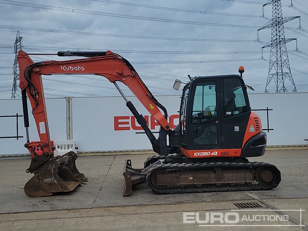 2017 Kubota KX080-4A - Mini pelle: photos 2 2017 Kubota KX080-4A - Mini pelle: photos 2