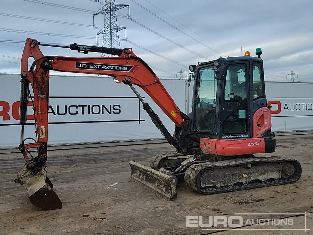 2017 Kubota U55-4 - Mini pelle: photos 1 2017 Kubota U55-4 - Mini pelle: photos 1
