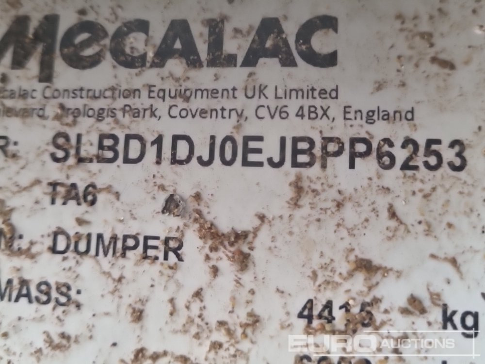 Mini tombereau 2018 Mecalac TA6: photos 36