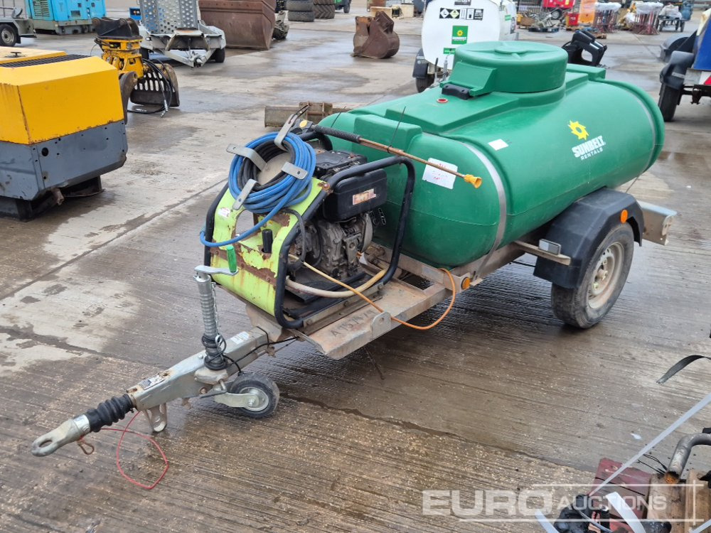 2018 Trailer Engineering Single Axle Plastic Water Bowser, Yanmar Pressure Washer - Nettoyeur haute pression: photos 1 2018 Trailer Engineering Single Axle Plastic Water Bowser, Yanmar Pressure Washer - Nettoyeur haute pression: photos 1