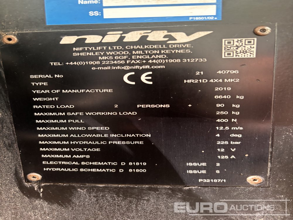 Nacelle 2019 Niftylift HR21D: photos 7