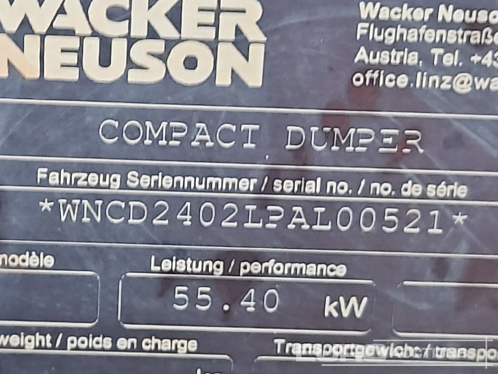 Mini tombereau 2019 Wacker Neuson DV90: photos 47 Mini tombereau 2019 Wacker Neuson DV90: photos 47