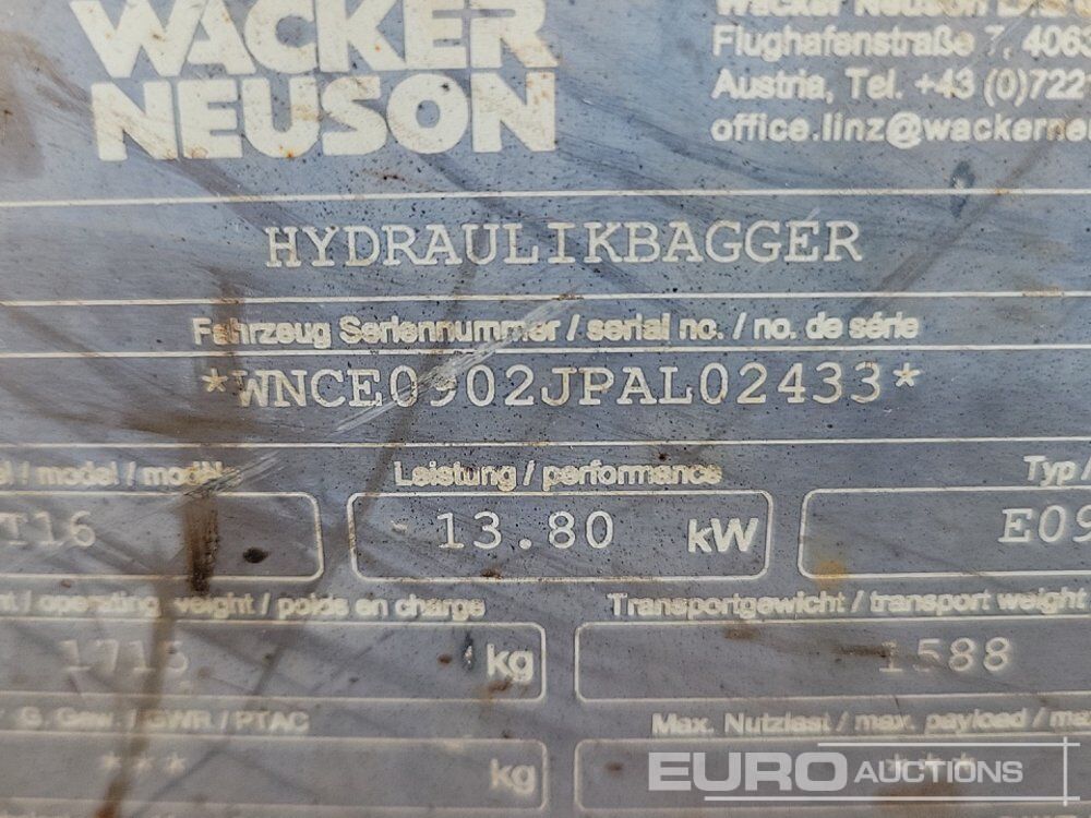 Mini pelle 2019 Wacker Neuson ET16: photos 47 Mini pelle 2019 Wacker Neuson ET16: photos 47