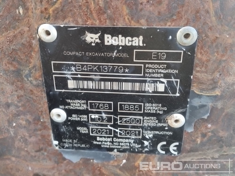 Mini pelle 2021 Bobcat E19: photos 34 Mini pelle 2021 Bobcat E19: photos 34