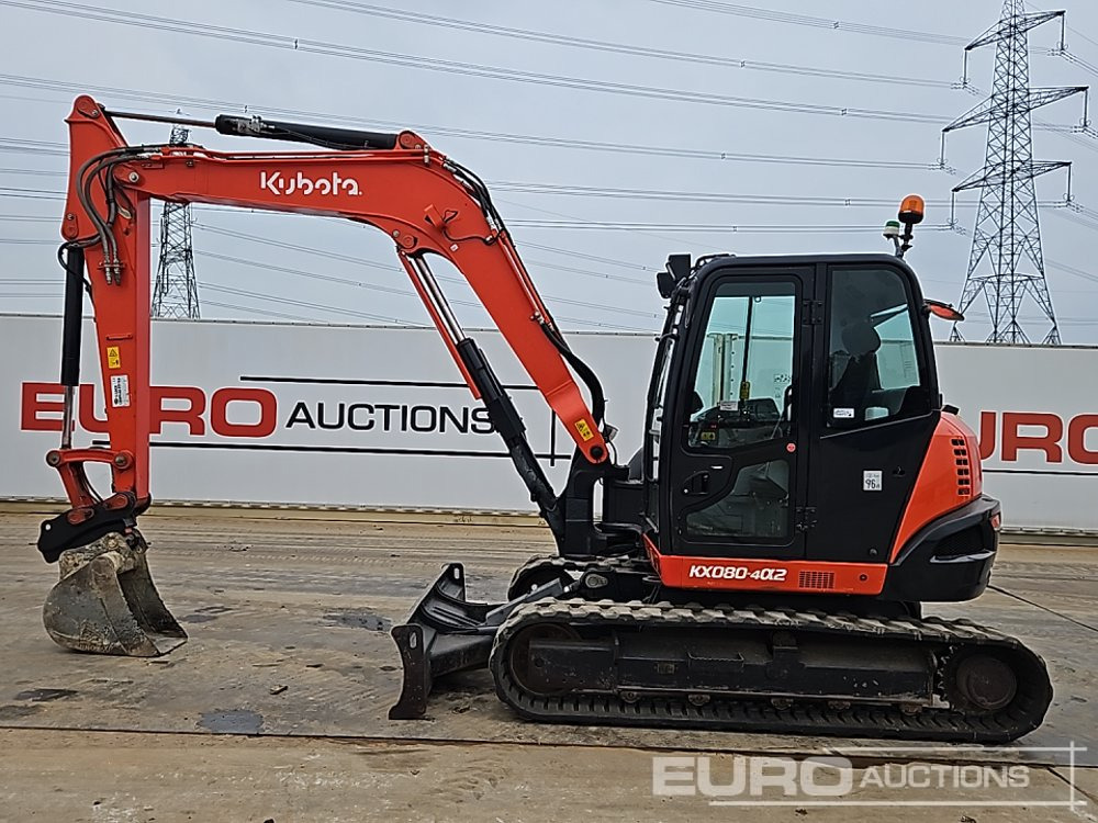 2021 Kubota KX080-4A2 - Mini pelle: photos 2 2021 Kubota KX080-4A2 - Mini pelle: photos 2