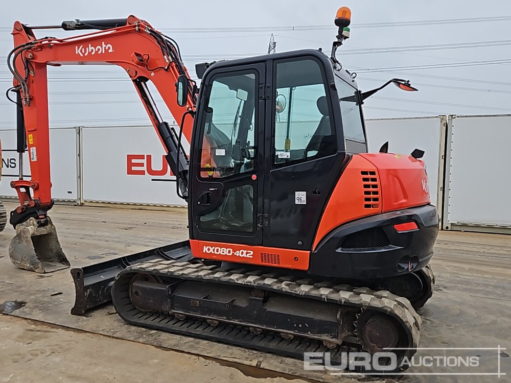 2021 Kubota KX080-4A2 - Mini pelle: photos 3 2021 Kubota KX080-4A2 - Mini pelle: photos 3