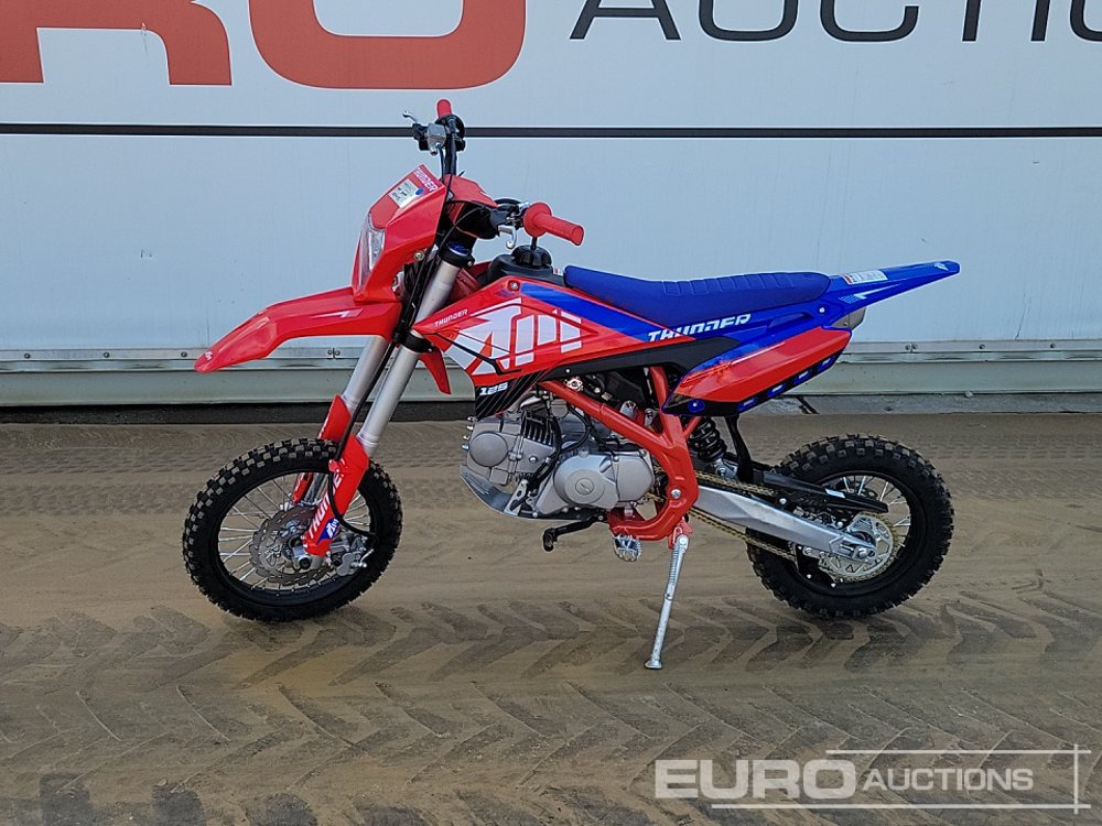 2025 Apollo Thunder 125cc Motorcross Bike, 14" Front, 12" Rear Tyres, Electric Start, Air Cooled, Hydraulic Suspension, Disc Brakes, Lighting Kit (UNASSEMBLED) - Motocyclette: photos 2 2025 Apollo Thunder 125cc Motorcross Bike, 14" Front, 12" Rear Tyres, Electric Start, Air Cooled, Hydraulic Suspension, Disc Brakes, Lighting Kit (UNASSEMBLED) - Motocyclette: photos 2