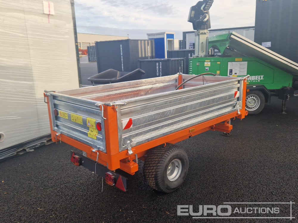 3 x Way Tipping Trailer to suit Compact Tractor - Remorque porte engin: photos 3 3 x Way Tipping Trailer to suit Compact Tractor - Remorque porte engin: photos 3