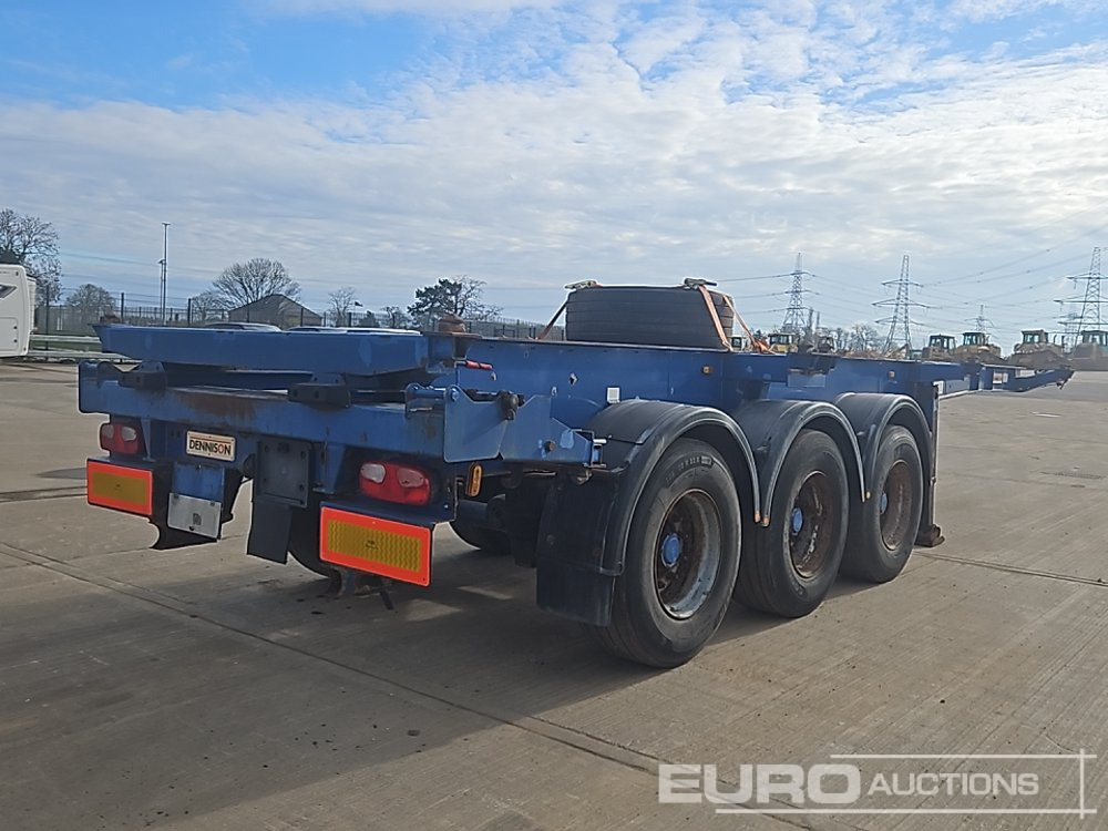 Dennison Trailers Tri Axle Extendable Skeleton Trailer, Twist Locks - Semi-remorque plateau: photos 5 Dennison Trailers Tri Axle Extendable Skeleton Trailer, Twist Locks - Semi-remorque plateau: photos 5