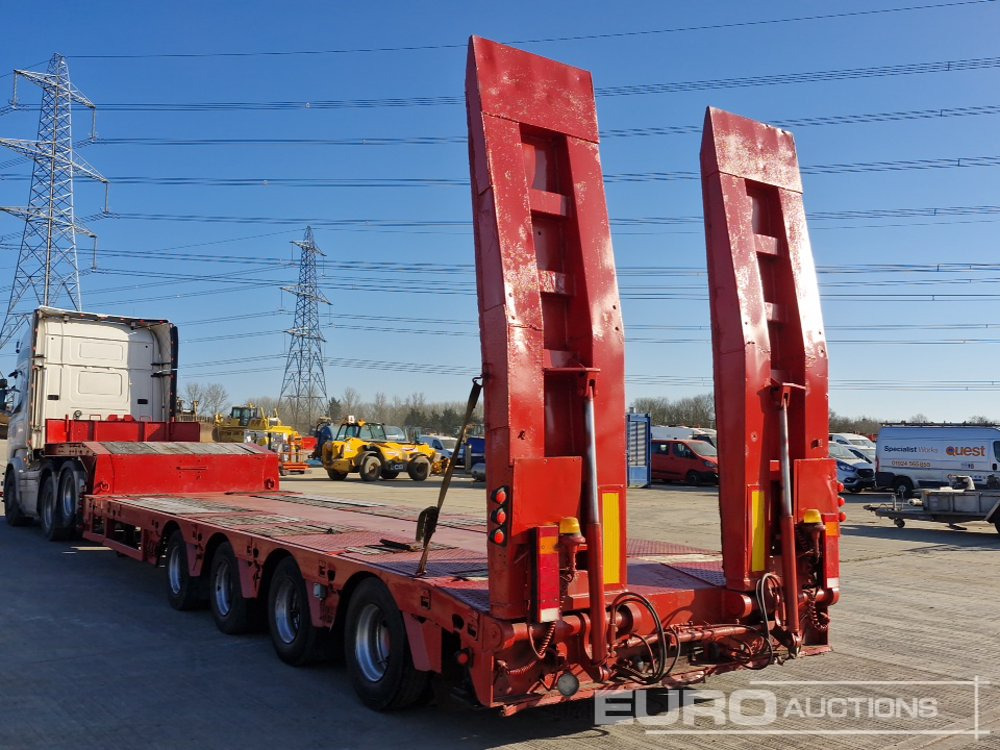 Faymonville 4 Axle Step Frame Extendable Low Loader Trailer, Out Riggers Twin Axle Rear Steer, Air Brakes Hydraulic Ramps - Semi-remorque surbaissé: photos 3 Faymonville 4 Axle Step Frame Extendable Low Loader Trailer, Out Riggers Twin Axle Rear Steer, Air Brakes Hydraulic Ramps - Semi-remorque surbaissé: photos 3