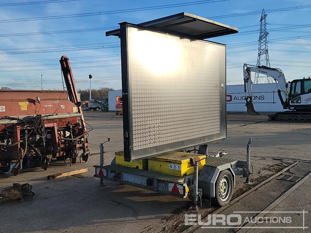 Graham Edwards Single Axle Mobile Variable Message Signs Trailer - Remorque porte engin: photos 5 Graham Edwards Single Axle Mobile Variable Message Signs Trailer - Remorque porte engin: photos 5
