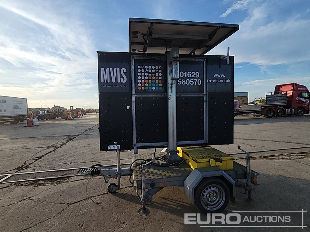 Graham Edwards Single Axle Mobile Variable Message Signs Trailer - Remorque porte engin: photos 2 Graham Edwards Single Axle Mobile Variable Message Signs Trailer - Remorque porte engin: photos 2