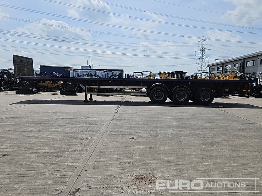 Haldex Tri Axle Extendable Flat Bed Trailer Rear Steer - Semi-remorque plateau: photos 2 Haldex Tri Axle Extendable Flat Bed Trailer Rear Steer - Semi-remorque plateau: photos 2