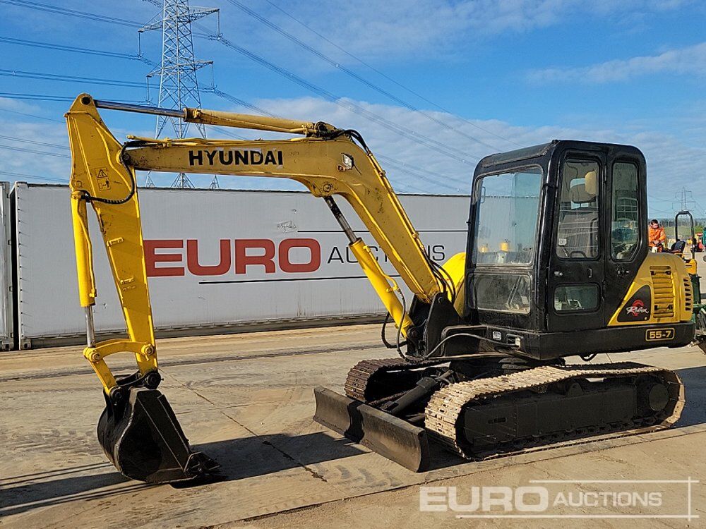 Hyundai R55-7 - Mini pelle: photos 1 Hyundai R55-7 - Mini pelle: photos 1