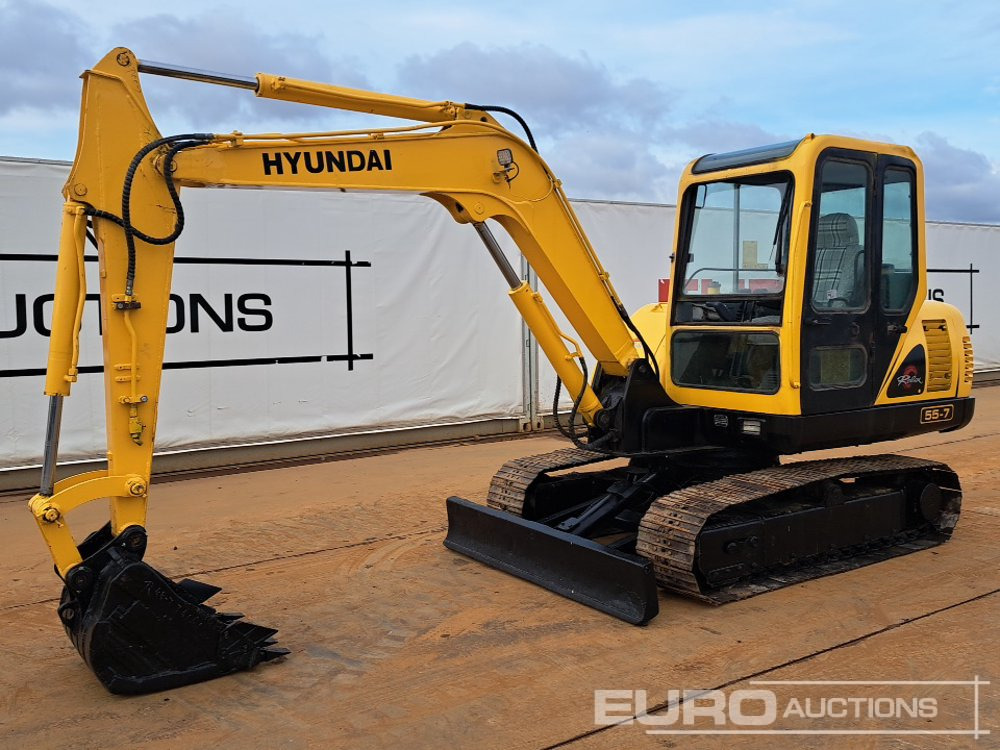 Hyundai R55-7 - Mini pelle: photos 1 Hyundai R55-7 - Mini pelle: photos 1