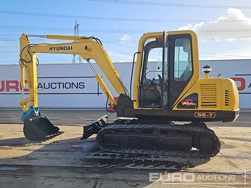 Hyundai R55-7 - Pelle sur chenille: photos 2 Hyundai R55-7 - Pelle sur chenille: photos 2