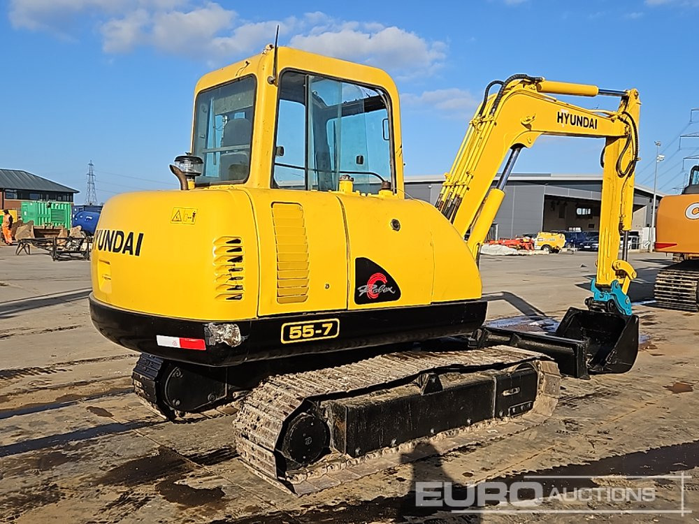 Hyundai R55-7 - Pelle sur chenille: photos 5 Hyundai R55-7 - Pelle sur chenille: photos 5