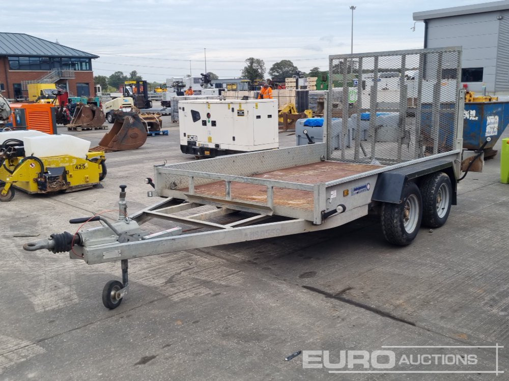 Indespension 3.5 Ton Twin Axle Plant Trailer, Ramp - Remorque porte engin: photos 1 Indespension 3.5 Ton Twin Axle Plant Trailer, Ramp - Remorque porte engin: photos 1