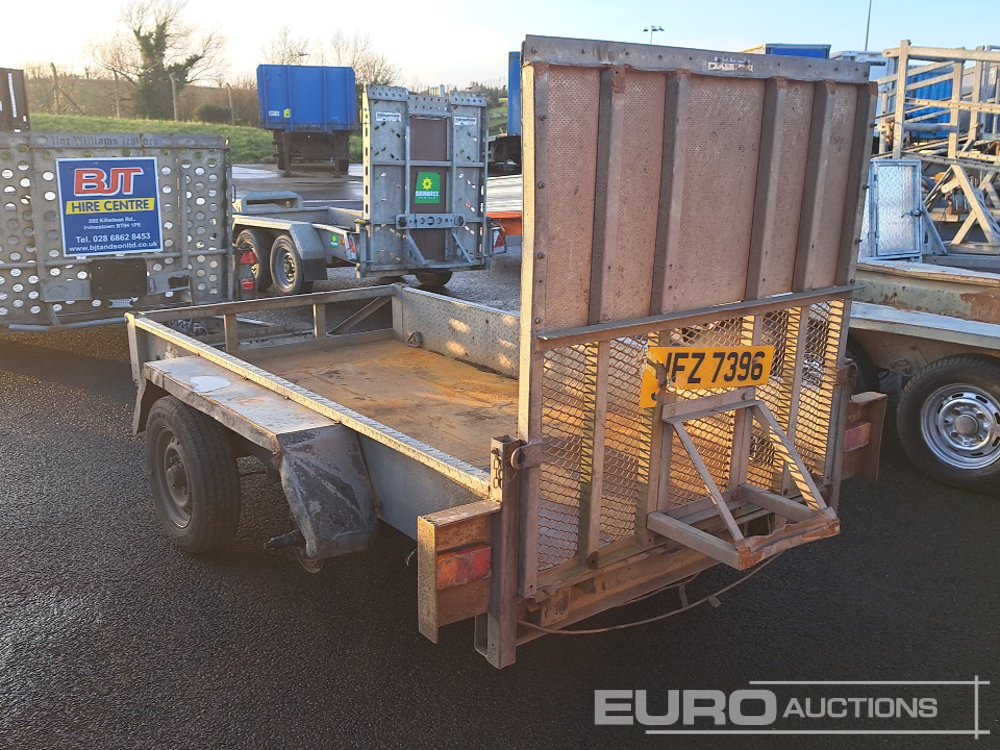 Indespension 8' x 5' Twin Axle Plant Trailer, Ramp - Remorque porte engin: photos 2 Indespension 8' x 5' Twin Axle Plant Trailer, Ramp - Remorque porte engin: photos 2