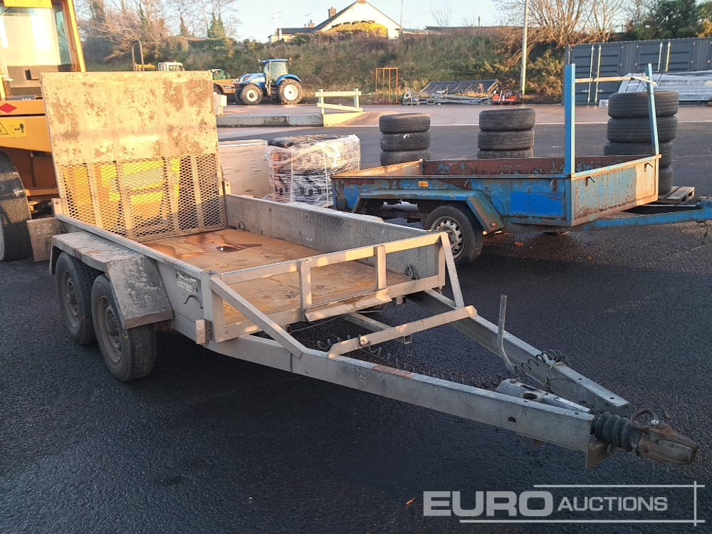 Indespension 8' x 5' Twin Axle Plant Trailer, Ramp - Remorque porte engin: photos 4 Indespension 8' x 5' Twin Axle Plant Trailer, Ramp - Remorque porte engin: photos 4