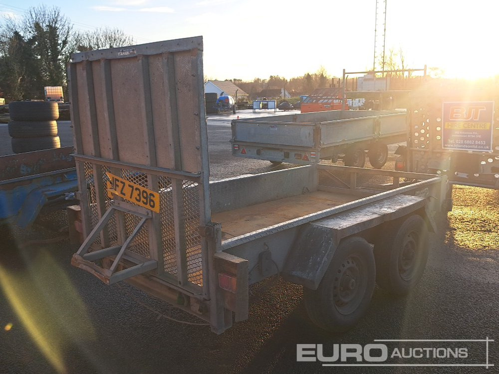 Indespension 8' x 5' Twin Axle Plant Trailer, Ramp - Remorque porte engin: photos 3 Indespension 8' x 5' Twin Axle Plant Trailer, Ramp - Remorque porte engin: photos 3