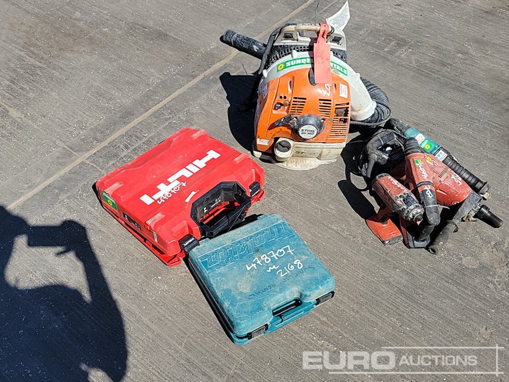 Makita Battery Reciprocating Saw, Hilti 110Volt Diamond Core Drill, Hilti Battery Hammer Drill, Hilti Battery Impact Gun, Makita 110Volt Impact Gun, Hilti Battery Drill, Stihl Petrol Backpack Leaf Blo - Matériel de chantier: photos 3 Makita Battery Reciprocating Saw, Hilti 110Volt Diamond Core Drill, Hilti Battery Hammer Drill, Hilti Battery Impact Gun, Makita 110Volt Impact Gun, Hilti Battery Drill, Stihl Petrol Backpack Leaf Blo - Matériel de chantier: photos 3