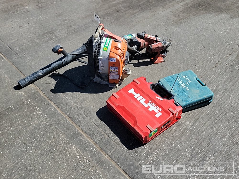 Makita Battery Reciprocating Saw, Hilti 110Volt Diamond Core Drill, Hilti Battery Hammer Drill, Hilti Battery Impact Gun, Makita 110Volt Impact Gun, Hilti Battery Drill, Stihl Petrol Backpack Leaf Blo - Matériel de chantier: photos 1 Makita Battery Reciprocating Saw, Hilti 110Volt Diamond Core Drill, Hilti Battery Hammer Drill, Hilti Battery Impact Gun, Makita 110Volt Impact Gun, Hilti Battery Drill, Stihl Petrol Backpack Leaf Blo - Matériel de chantier: photos 1