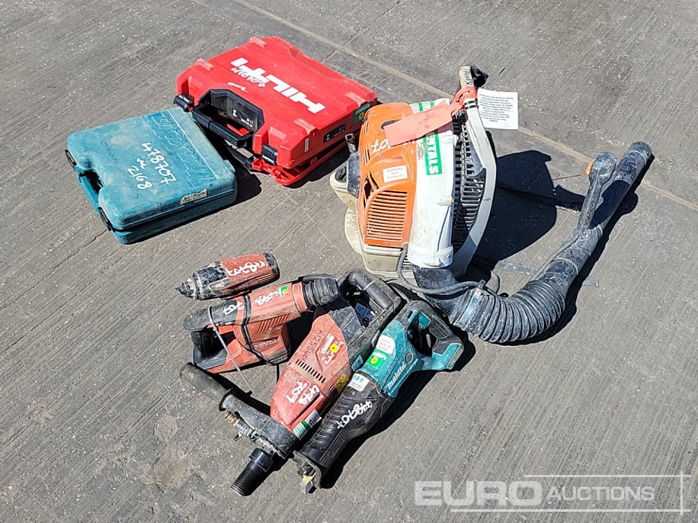Makita Battery Reciprocating Saw, Hilti 110Volt Diamond Core Drill, Hilti Battery Hammer Drill, Hilti Battery Impact Gun, Makita 110Volt Impact Gun, Hilti Battery Drill, Stihl Petrol Backpack Leaf Blo - Matériel de chantier: photos 5 Makita Battery Reciprocating Saw, Hilti 110Volt Diamond Core Drill, Hilti Battery Hammer Drill, Hilti Battery Impact Gun, Makita 110Volt Impact Gun, Hilti Battery Drill, Stihl Petrol Backpack Leaf Blo - Matériel de chantier: photos 5