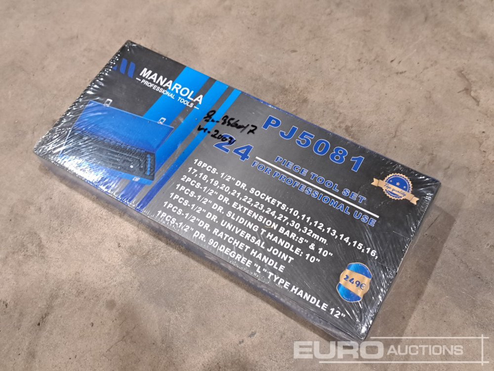 Manarolla 24pc Socket and Ratchet Set - Équipement de garage: photos 1 Manarolla 24pc Socket and Ratchet Set - Équipement de garage: photos 1