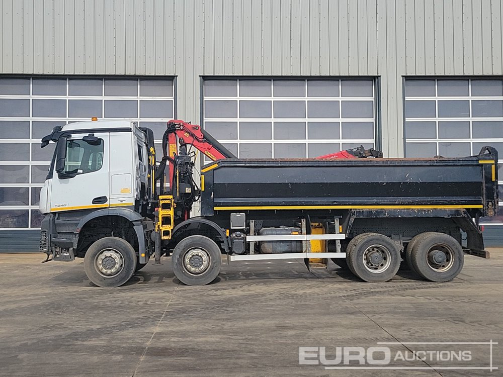 Mercedes Arocs 3240 - Camion benne, Camion grue: photos 2 Mercedes Arocs 3240 - Camion benne, Camion grue: photos 2